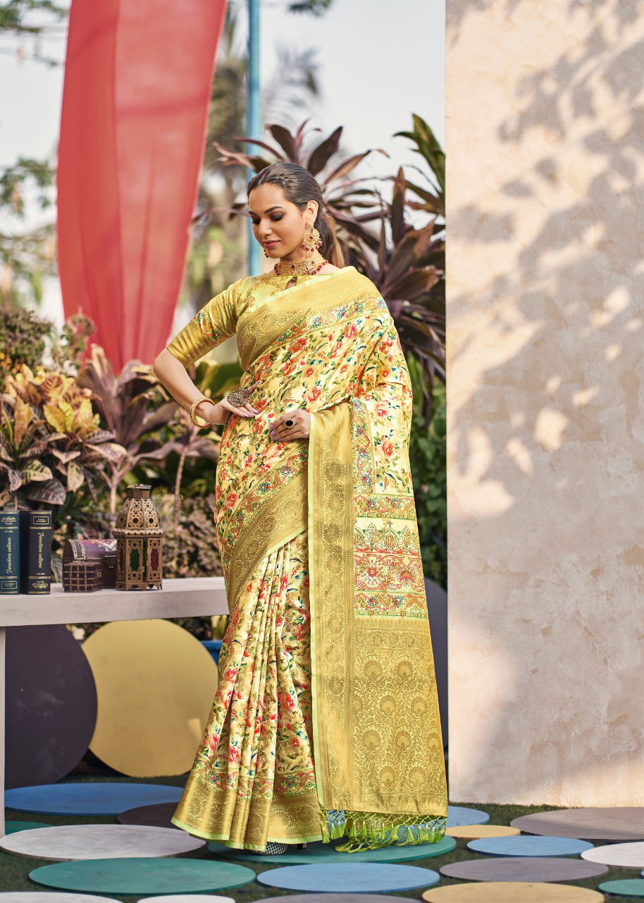Shangrila Aaradhya Digital 2 Heavy Organza Fancy Festive Wear Designer Saree Collection